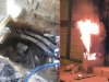 Yeraltından çekilen kaçak elektrik hattı yangına neden oldu