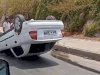 Şanlıurfa Akabe Yokuşu'nda Virajı Alamayan Araç Takla Attı