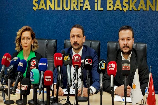 AK Parti Şanlıurfa İl Başkanlığından İsrail- Gazze açıklaması 