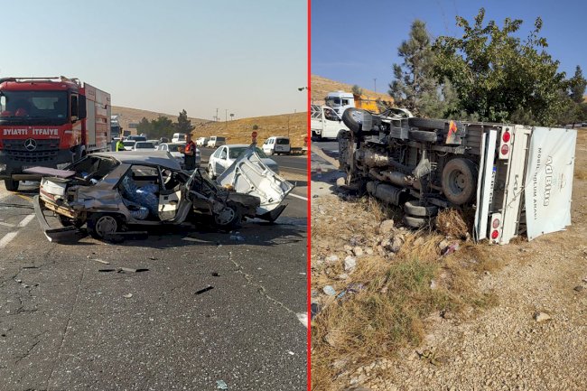 Urfa-Antep yolunda feci kaza! Çok sayıda yaralı var