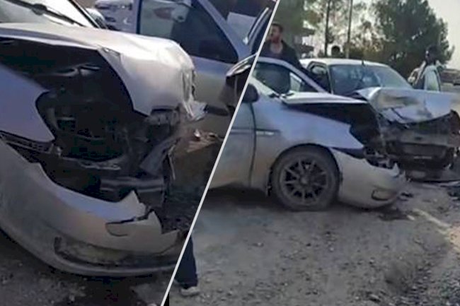 Suruç'ta iki araç kafa kafaya çarpıştı! Yaralılar var