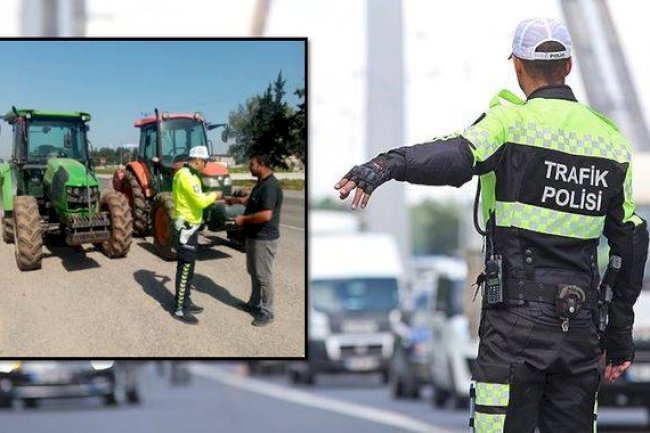 Urfa'da ilginç olay! Yarış yapan traktör sürücülerine ceza