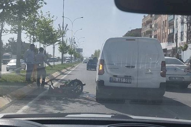 Urfa'da feci motosiklet kazası! Sürücü yaralandı