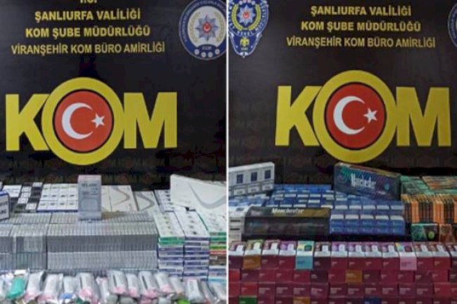 Viranşehir'de kaçakçılık operasyonu! 3 gözaltı