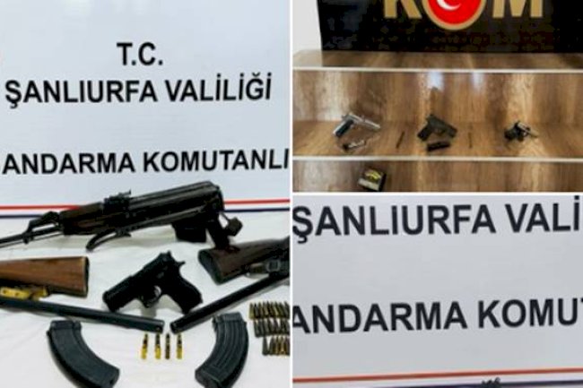 Urfa'da çok sayıda silah ve uyuşturucu madde ele geçirildi