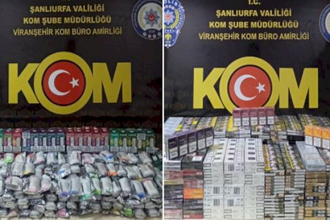 Viranşehir'de kaçakçılık operasyonu! 3 gözaltı 