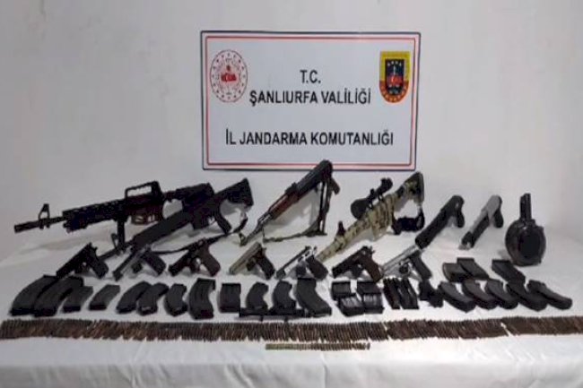 Şanlıurfa’da bir adrese baskın! Çok sayıda silah ele geçirildi 