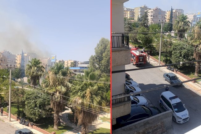 Haliliye'de Korku Dolu Anlar!  Elektrik Direğinde Yangın