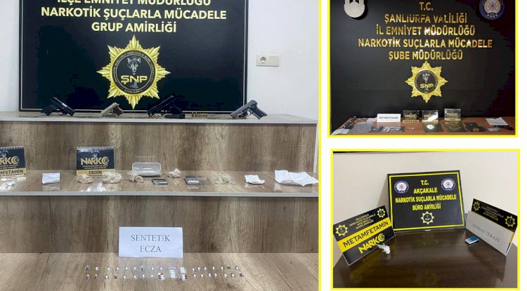 Urfa'da operasyon! Uyuşturucu ve ruhsatsız tabanca ele geçirildi