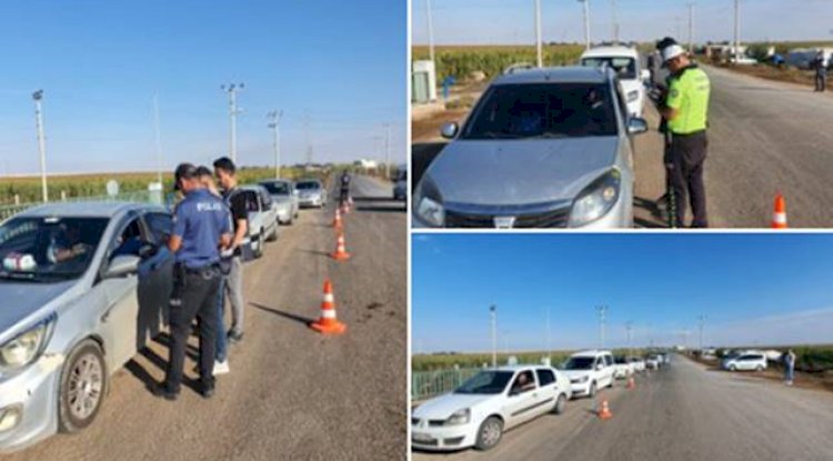 Urfa'da trafik denetimi! Çok sayıda sürücüye ceza yağdı