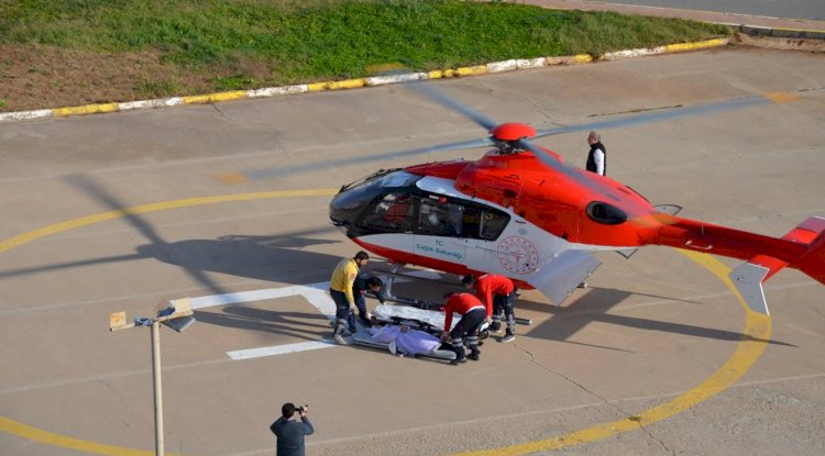 ERCP işlemi için ambulans helikopter ile Şanlıurfa'ya nakledildi