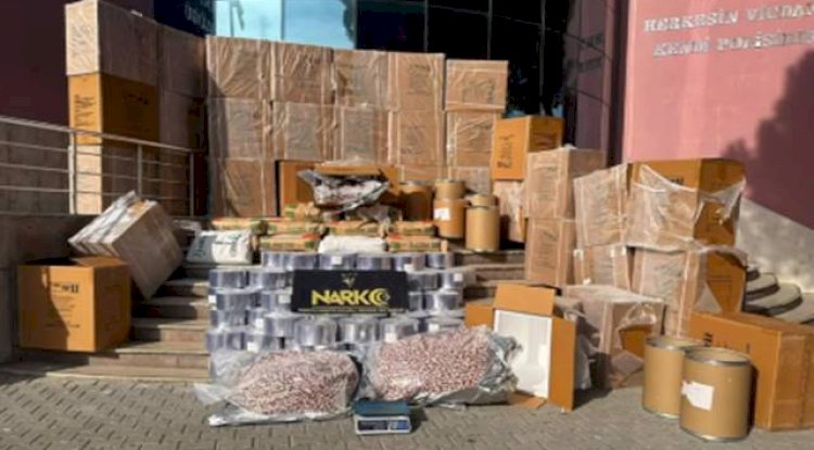 Urfa dahil 48 ilde zehir tacirlerine darbe! 1 ton ele geçirildi
