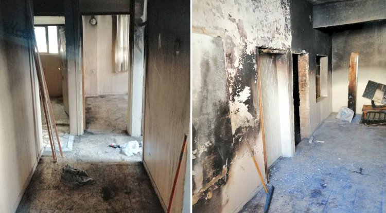Urfa'da bir ev madde bağımlısı tarafından yakıldı 