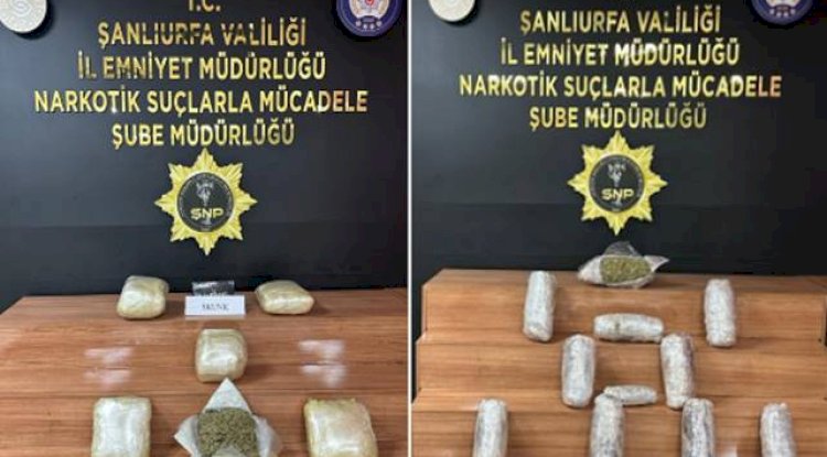 Urfa'da Yüklü Miktarda Uyuşturucu Ele Geçirildi! 2 Gözaltı 