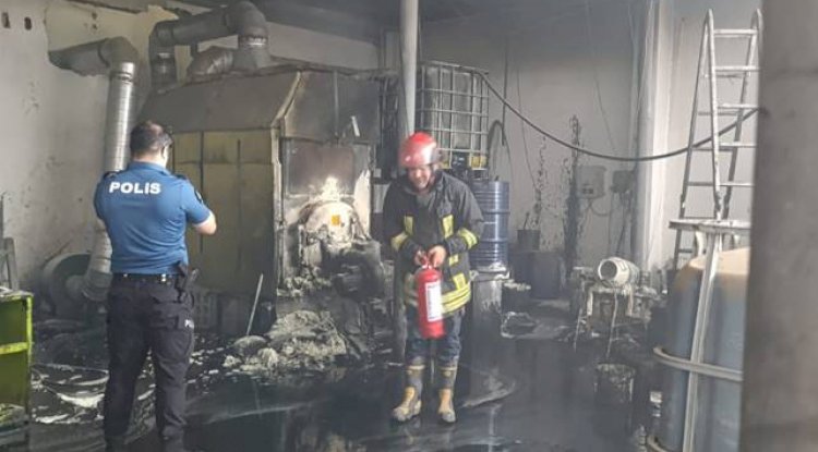 Eyyübiye'de Eldiven Fabrikasında Yangın Paniği