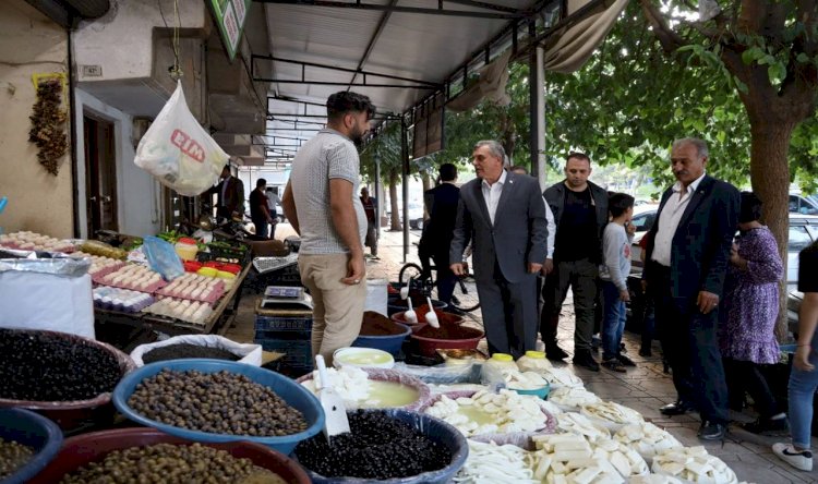 Başkan Beyazgül'den çarşı pazar esnaf ziyareti