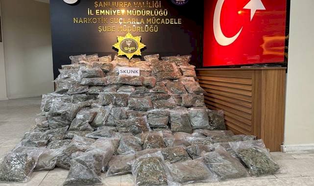 Urfa'da yüklü miktarda uyuşturucu ele geçirildi! 2 gözaltı