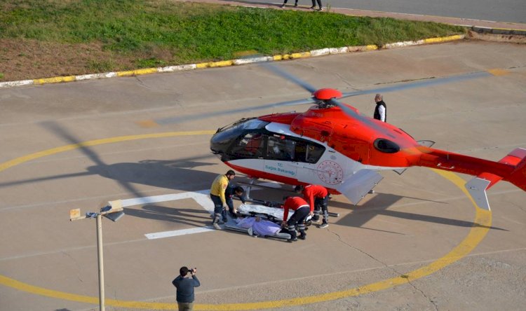 ERCP işlemi için ambulans helikopter ile Şanlıurfa'ya nakledildi
