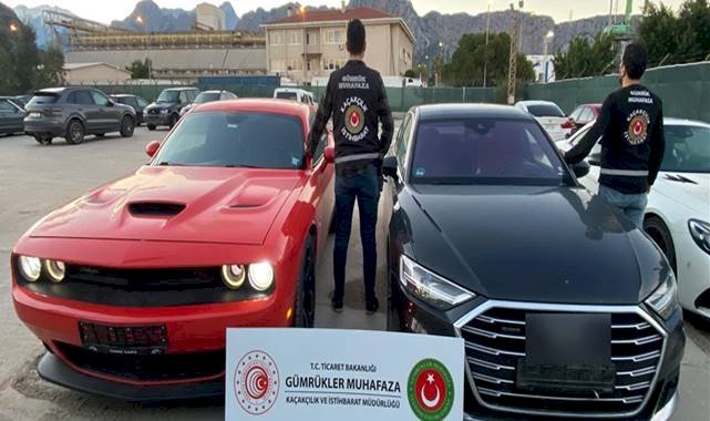 187 milyon liralık 15 kaçak lüks otomobil ele geçirildi