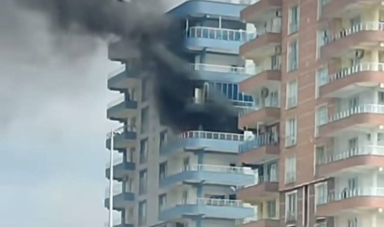 Siverek’te bir apartmanda yangın!