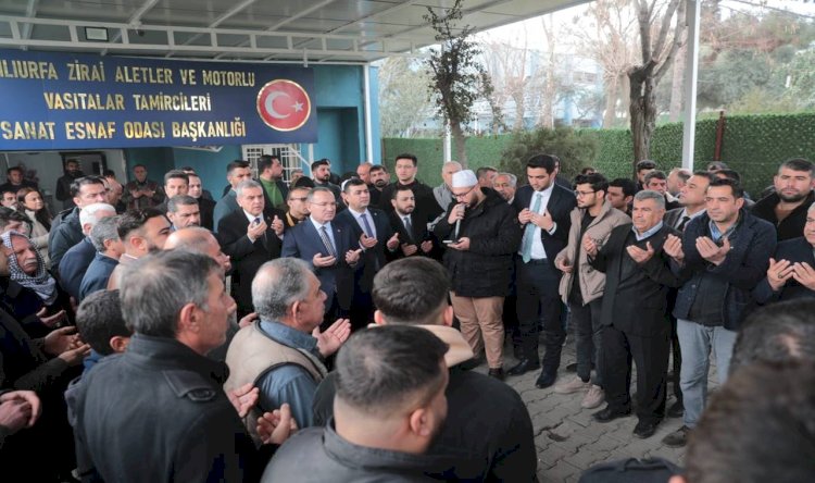 Vekil Bozdağ ve Başkan Beyazgül Evren Sanayi Esnafı ile bir araya geldi