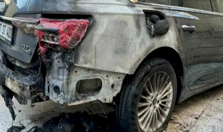 Urfa'da Belediye meclis üyesine ait araç kundaklandı!