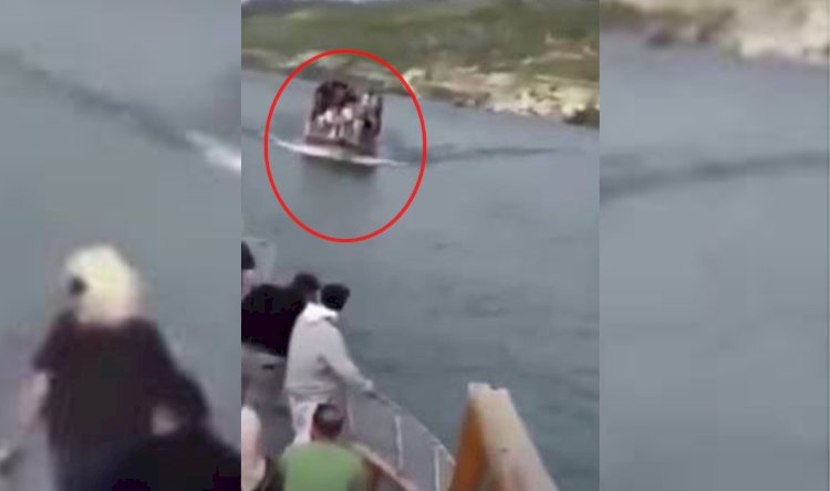 Halfeti'de iki tur teknesi kafa kafaya çarpıştı!