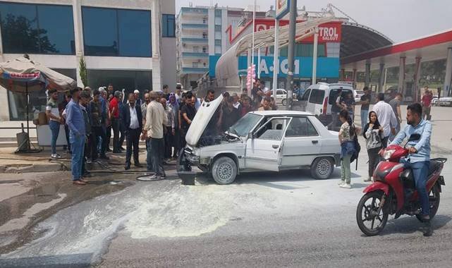 Şanlıurfa'da LPG'li araçta yangın!