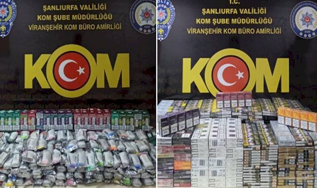 Viranşehir'de kaçakçılık operasyonu! 3 gözaltı