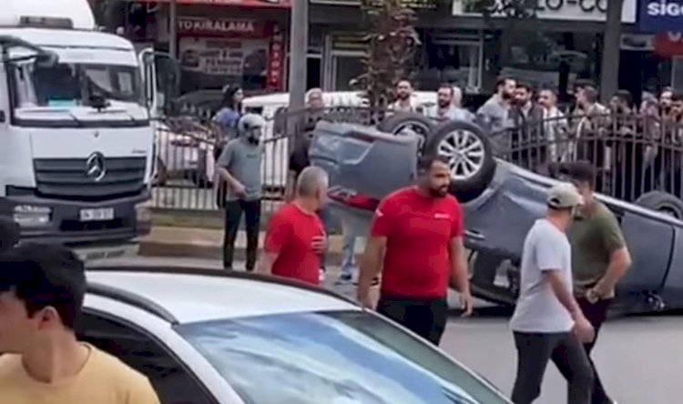 Urfa'da Kontrolden Çıkan Araç Takla Attı! Yaralı Var