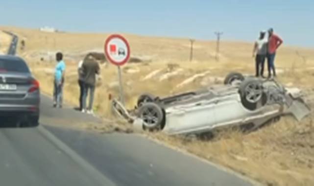 Suruç 'Ölüm Yolunda Bir Kaza Daha! Araç Takla Attı 